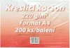 Karton kreslicí bílý A4 220 g/ 200 l. Náhled obrázku produktu 1