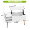 Couchtisch Höhenverstellbar, Beistelltisch, Wohnzimmertisch Produktbild-Vorschau 3