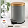 Exitoso 15818, 5 l, Rond, Acier inoxydable, Bambou, Gris, Voir les images du produit 3