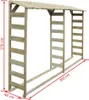 vidaXL Szopa na drewno opałowe 300×44×176 cm Impregnowane Podgląd zdjęcia produktu 5