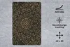 MuchoWow® Mauspad Mousepad Goldenes Muster auf schwarzem Produktbild-Vorschau 2
