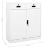 vidaXL Büroschrank Weiß 90x40x102 cm Stahl Produktbild-Vorschau 7