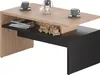 CASARIA® Couchtisch Holz Grau mit Stauraum 95x55x50cm Produktbild-Vorschau 1