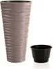 Kvetináč s vkladom SAND SLIM 39cm - mocca Náhľad obrázku produktu 10
