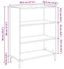vidaXL Dressoir, zwart, eikenlook, 69,5 x 32,5 x 90 cm Productafbeelding-voorbeeld 7