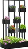 Outsunny Blumenkasten, Hochbeet, Pflanzkasten mit Rankhilfe Produktbild-Vorschau 1