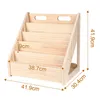 Montessori Bücherregal,Bücherregal Kinder,Massivholz Produktbild-Vorschau 6