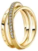 Dámský prsten Pandora Triple Crossed Pavé 169057C01, Náhled obrázku produktu 4