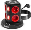 Duronic ET8W Mehrfachsteckdose | Steckdosenwürfel mit 3 USB Produktbild-Vorschau 1