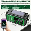 Solarradio Kurbelradio 20000mAh Notfallradio Outdoor, AM/FM Produktbild-Vorschau 5