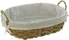 Schale aus Schilfgras oval, mit Griffen & Stoffeinlage aus Produktbild-Vorschau 2