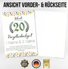 20. Hochzeitstag personalisiertes Geschenk Urkunde zur Produktbild-Vorschau 2