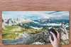 MuchoWow® Schreibtischunterlage Alpen - Felsen - Gras 80x40 Produktbild-Vorschau 3