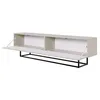 Selsey Veldio - TV-Lowboard, graubeige mit schwarzem Produktbild-Vorschau 6