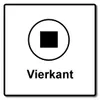 A graphic with a square inside a circle and the word "Vierkant" below it. Voir les images du produit