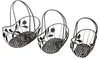Dekokörbe Set 3tlg. oval antik grau Dekokorb Metall Korb Produktbild-Vorschau 1