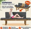 CASARIA® Gartenbank Wetterfest Holz mit Tisch 200x50cm Produktbild-Vorschau 2