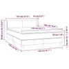 Boxspringbett mit Matratze Taupe 140x190 cm Stoff Produktbild-Vorschau 6