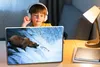 MuchoWow® Laptop Aufkleber Sticker Cover Bär - Fisch - Produktbild-Vorschau 3