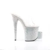 BEJEWELED-812RS Damen Slipper von Pleaser, Transparent Produktbild-Vorschau 7