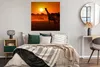 MuchoWow® Poster Giraffe - Sonne - Savanne 100x100 cm - Produktbild-Vorschau 4