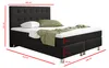 Boxspringbett Köln Plus 140x200 cm Webstoff Schwarz mit Produktbild-Vorschau 7