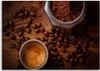 Leinwandbild tasse mit kaffee und bohnen 120x80 cm Feeby Produktbild-Vorschau 3