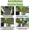 5 Stück schwarze Monstera-Pflanzenstützen (19 x 17 cm) – Produktbild-Vorschau 5