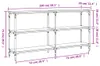 vidaXL Konsolentisch Grau Sonoma 150x29x75 cm Holzwerkstoff Produktbild-Vorschau 7