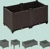 Relaxdays Pflanzkübel, Rattan-Optik, HBT: 38x80x40 cm, Produktbild-Vorschau 8