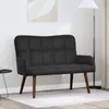 vidaXL 2-Sitzer Sofa Schwarz 115 x 61 x 87 cm Samt Produktbild-Vorschau 2