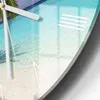 DEQORI Glasuhr Ø30 cm Römisch 'Paradiesischer Strand' Produktbild-Vorschau 5