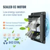 Odsávací ventilátor VEVOR, 254 mm, regulátor teploty a Náhled obrázku produktu 4