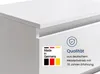 Kommode 76cm breit mit 4 Schubladen Kommode weiß schmal Produktbild-Vorschau 4