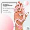 A hand with a decorative pink and white floral garland draped over it. Voir les images du produit