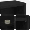 vidaXL CD Regal Schwarze Eiche 65 x 23,5 x 175 cm Produktbild-Vorschau 7
