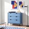 Comodino "Colwyn" a 3 cassetti 78 x 80 x 40 cm Blu Anteprima dell’immagine prodotto 3