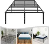 A collage showing a metal bed frame from different angles and in different settings. Náhled obrázku produktu