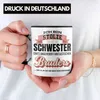 Trendation - Schwester Geschenk von Bruder Geburtstag Tasse Produktbild-Vorschau 2