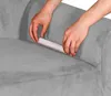 Sofabezug 2 Sitzer 145-185cm - Hellgrau - Samt - Stretch Produktbild-Vorschau 8