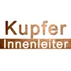 The image shows the words "Kupfer Innenleiter" in a metallic copper font against a white background. The words are stacked, with "Kupfer" on top and "Innenleiter" below, separated by a horizontal copper-colored bar. Produktbild-Vorschau