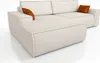 Ecksofa TOR mit Schlaffunktion. Farbe: Cream. Produktbild-Vorschau 6