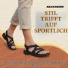 Skechers sandalo da donna Reggae Slim Simply Stretch Nero Anteprima dell’immagine prodotto 13