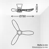Briloner Deckenventilator mit Licht Fernbedienung Ø78x26cm Produktbild-Vorschau 8