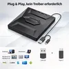 Externe 7-in-1 CD/DVD-speler en brander, USB 3.0 en USB-C, Productafbeelding-voorbeeld 2