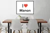 MuchoWow® Gerahmtes Poster Ich liebe - Manon - Mädchen Produktbild-Vorschau 2