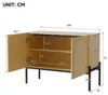 Modern dressoir met 2 deuren en metalen poten, ideaal als Productafbeelding-voorbeeld 2