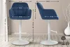 CLP Barhocker Natoma Samt I 360° Drehbar, Metallgestell Mit Produktbild-Vorschau 2