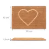 Zerbino Relaxdays in cocco, zerbino a forma di cuore, 60 x Anteprima dell’immagine prodotto 4