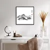 Gerahmtes Poster - Schwarzer Rahmen - Zeichnen Asien Berge Produktbild-Vorschau 6